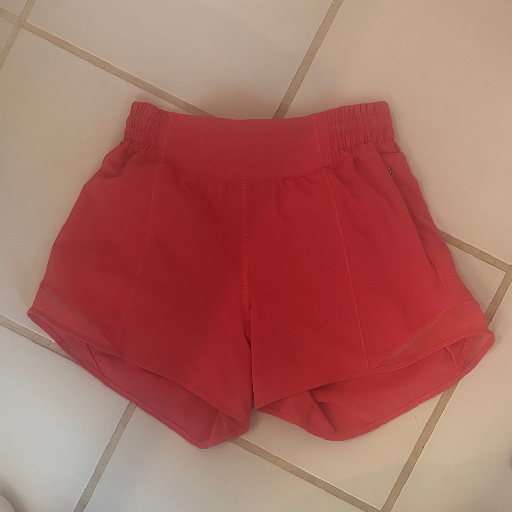 Lululemon pink shorts size 4  4inseam